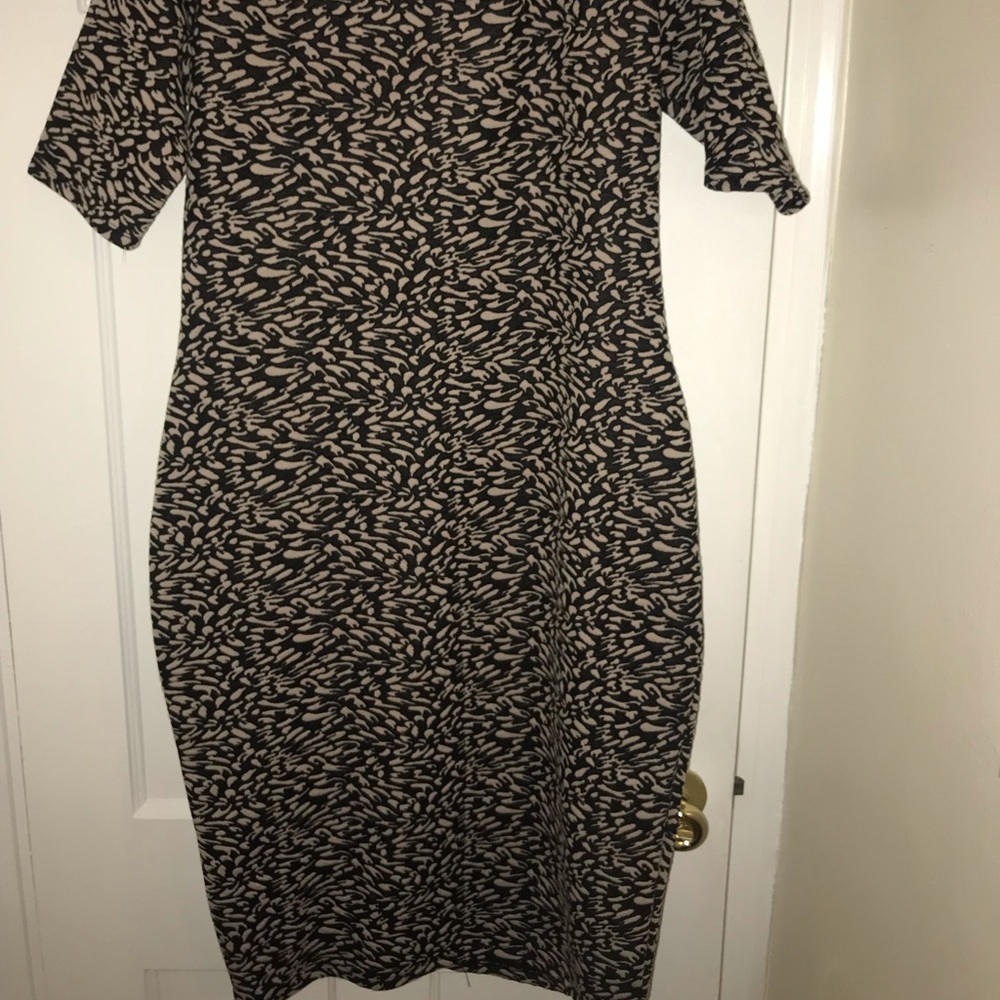 Midi bodycon dress with low scoop back line